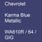 Preview: Chevrolet, Karma Blue Metallic, WA610R / 64 / GIG.
